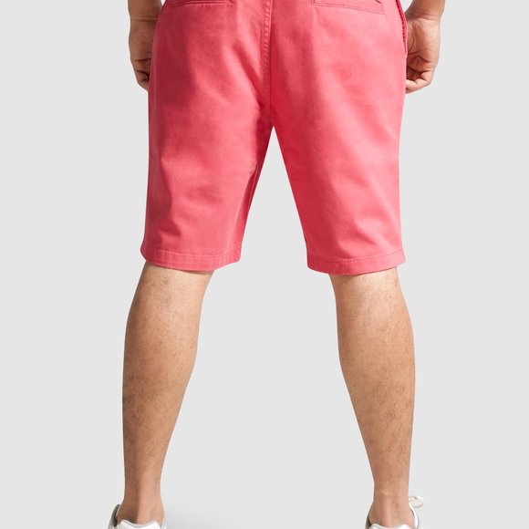 OLGYN Men’s Regular Fit Pink Chino Shorts - Picture 2 of 6